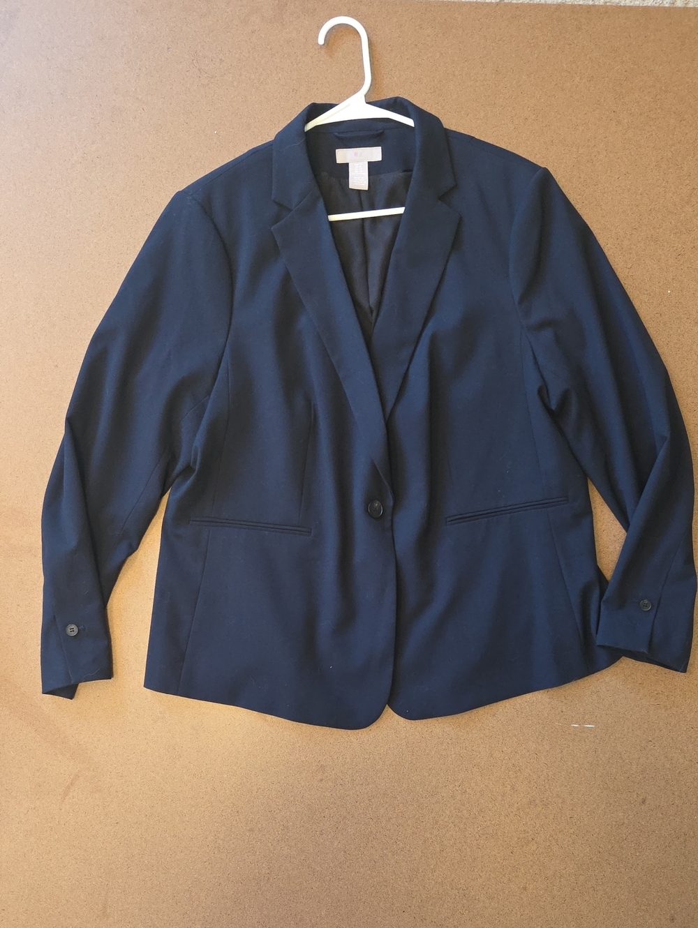 H&M Navy Single-Button Blazer